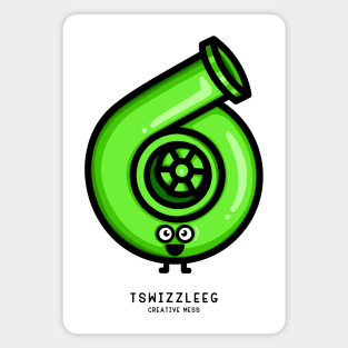 Cutest Turbo - Green Magnet